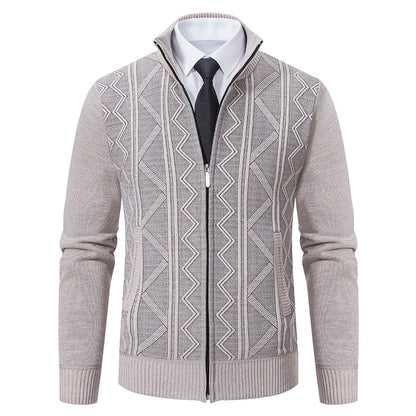 Classic Knit Zip Cardigan