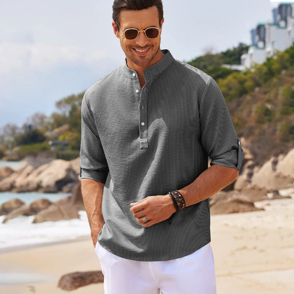 Versa Luxe Roll Up Long Sleeve Shirt