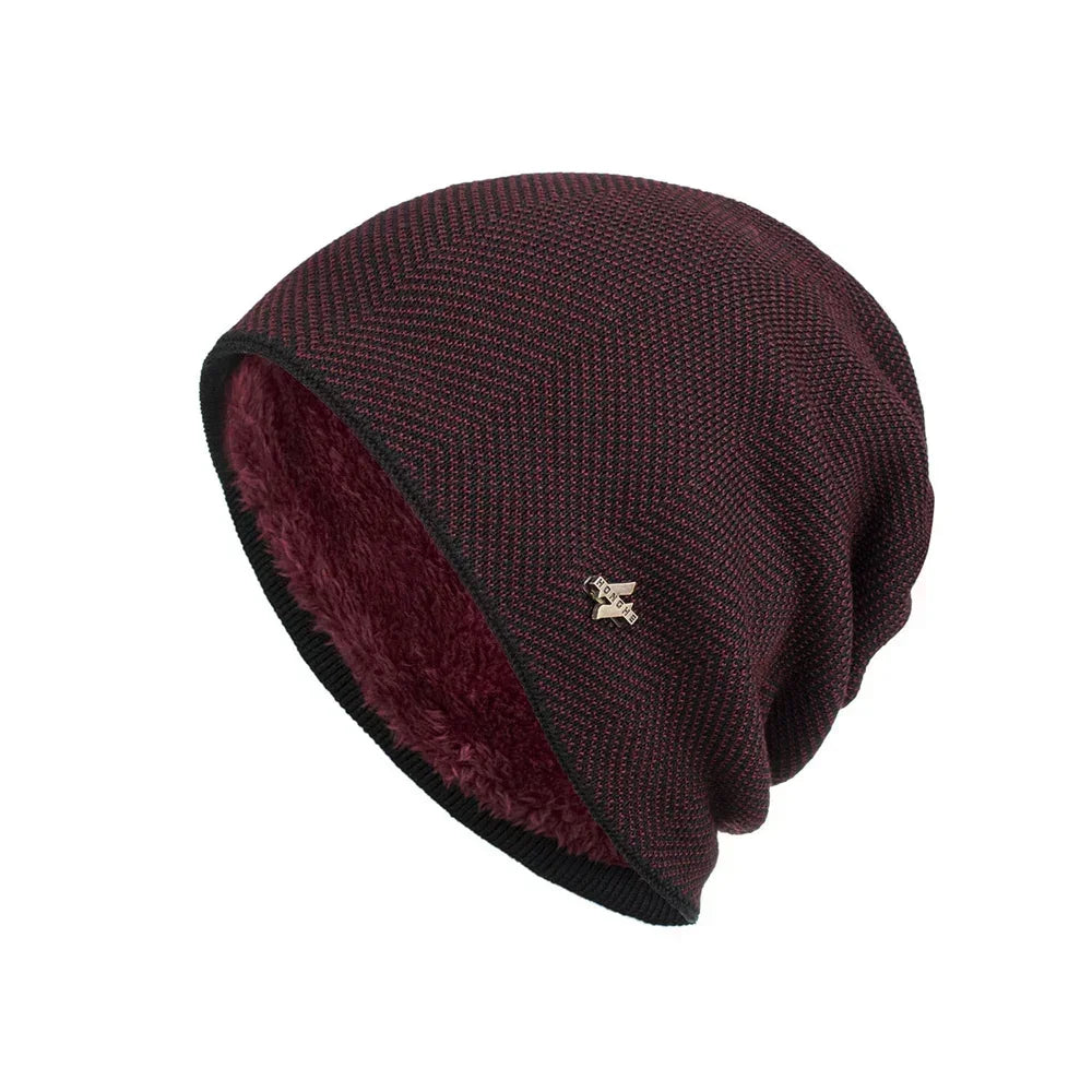 Azure Ridge Knitted Wool Beanie