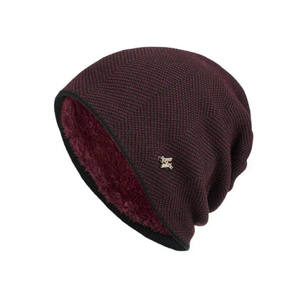 Azure Ridge Knitted Wool Beanie