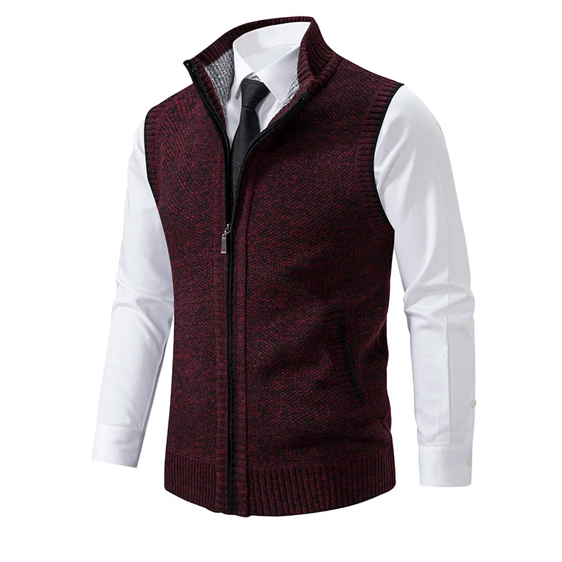 Classic Zip Knit Vest