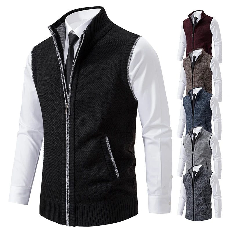 Classic Zip Knit Vest