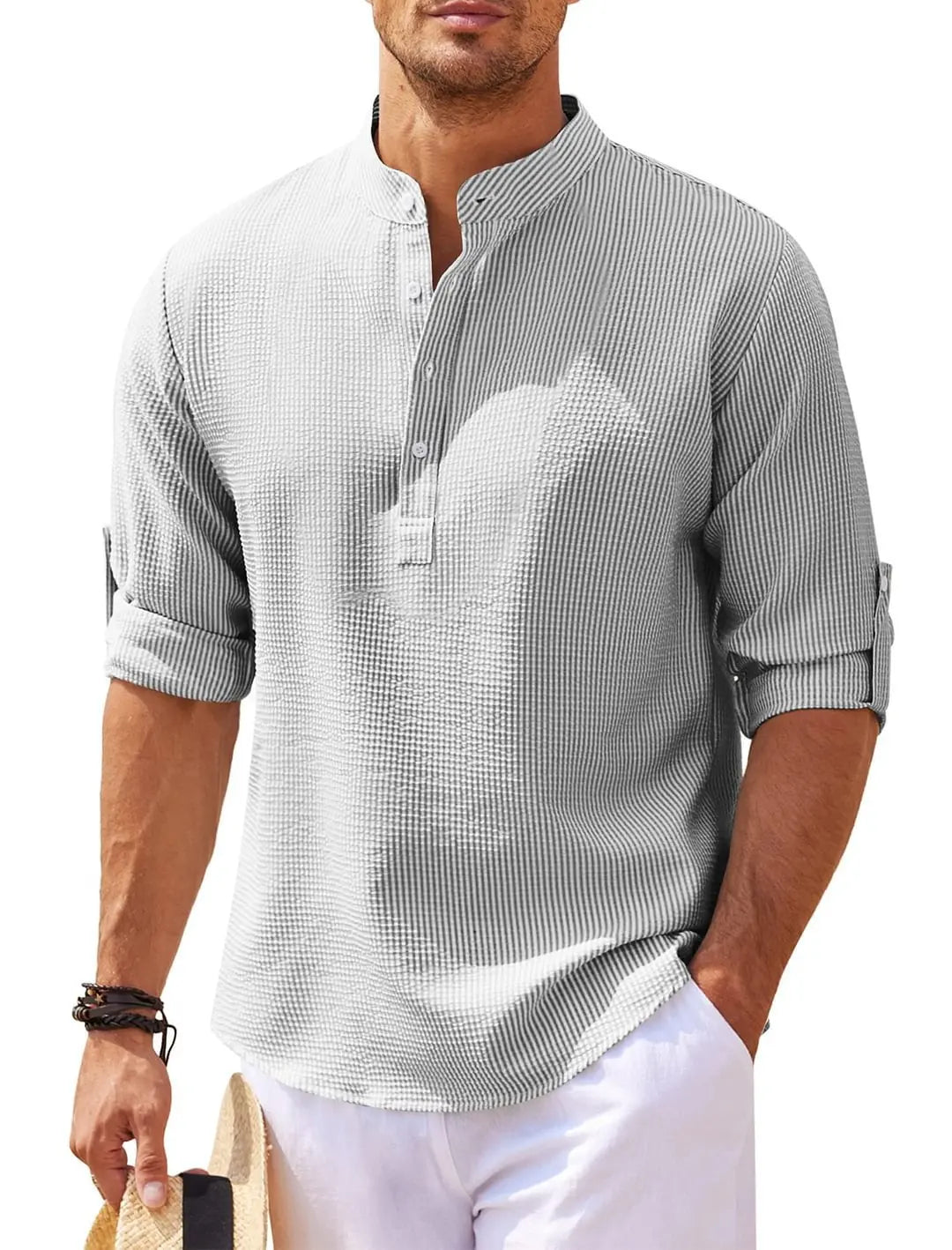 Versa Luxe Roll Up Long Sleeve Shirt