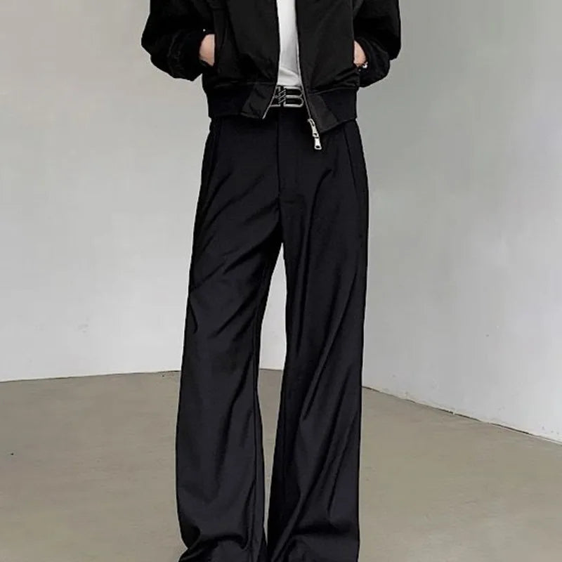 Black Comfort Fit Trousers