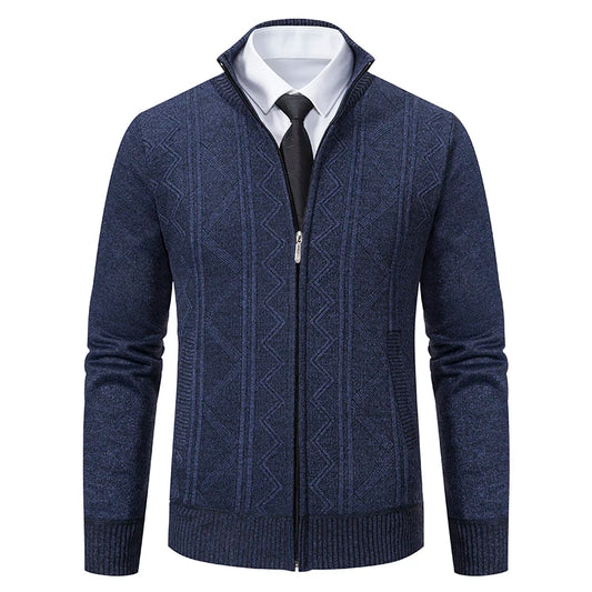 Classic Knit Zip Cardigan