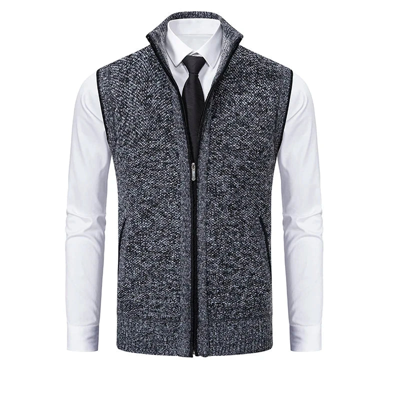 Classic Zip Knit Vest