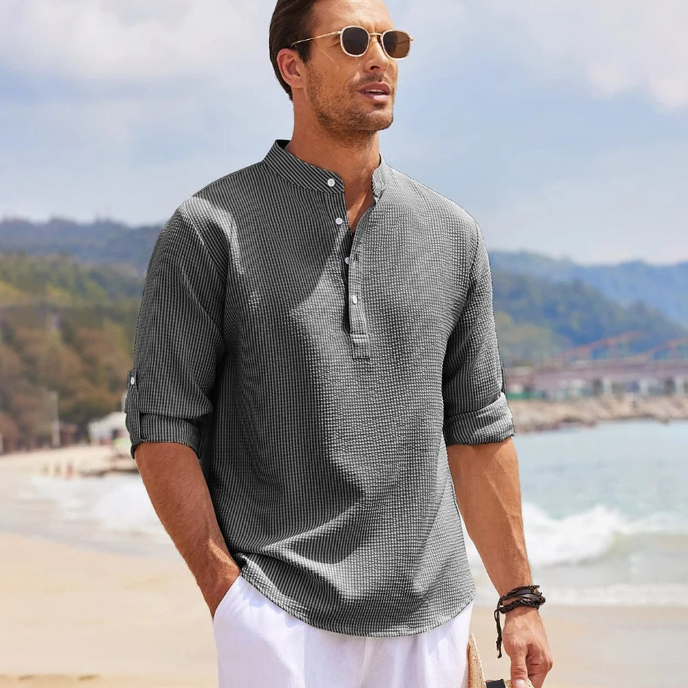 Versa Luxe Roll Up Long Sleeve Shirt