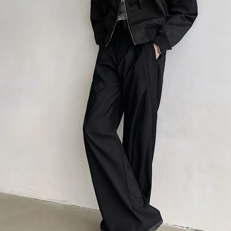 Black Comfort Fit Trousers