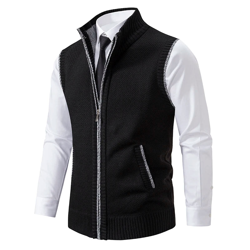 Classic Zip Knit Vest