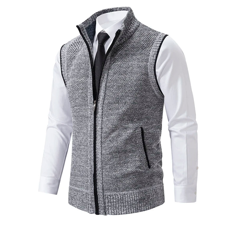 Classic Zip Knit Vest